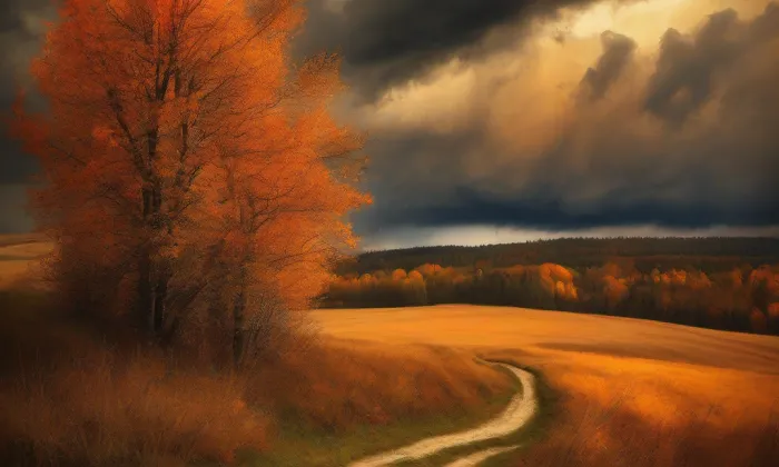 kostel svatého Jiljí v Rakovníku – autumn
