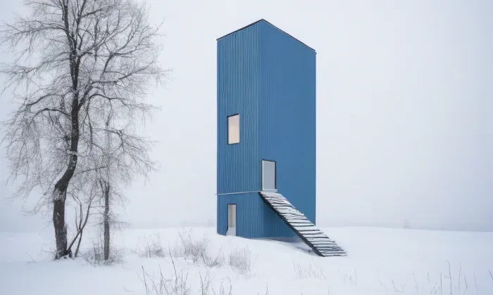 kostel svatého Linharta (Mušov) – winter