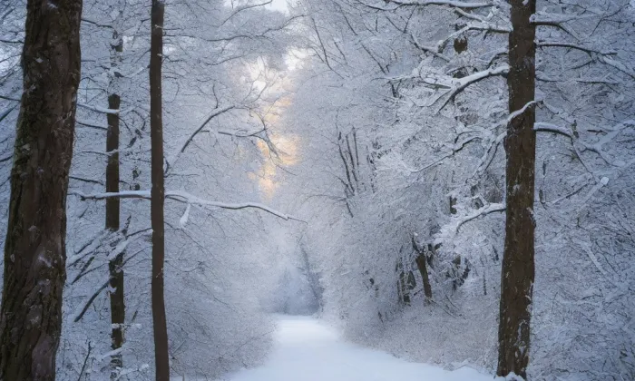 Kostel svatého Martina (Veselá) – winter