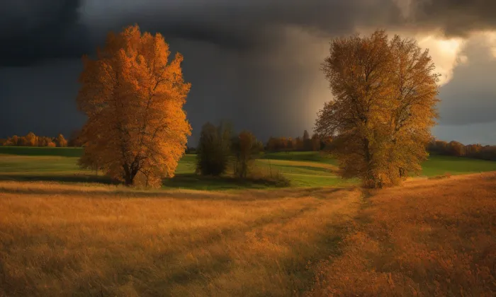 kostel svatého Martina z Tours (Zbýšov) – autumn