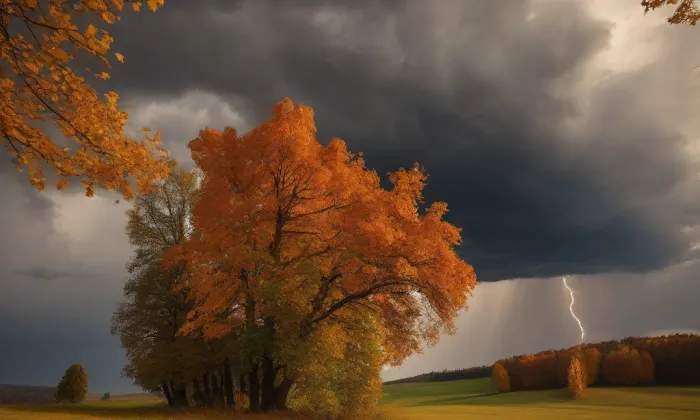 Kostel svatého Mikuláše (Maletín) – autumn