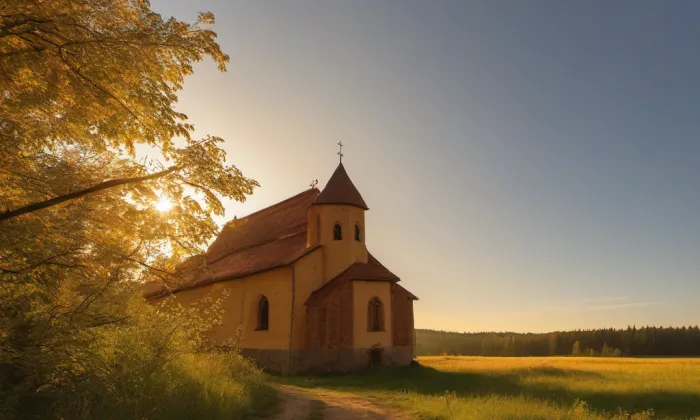 Kostel svatého Petra a Pavla (Kružberk) – summer
