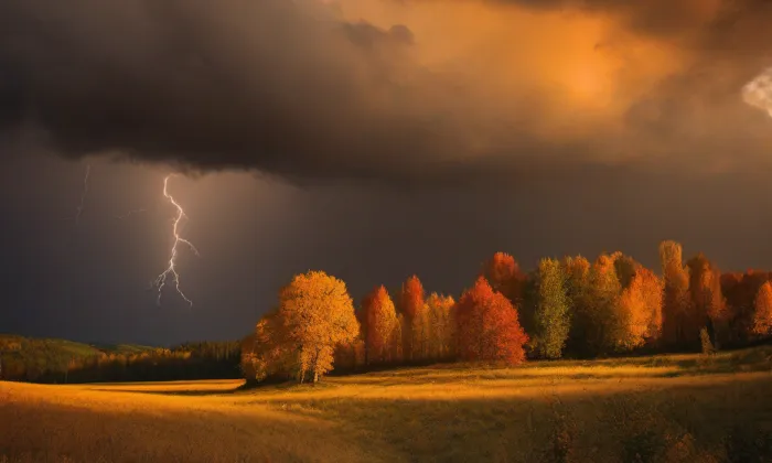 Kostel svatého Prokopa (Malšovice) – autumn