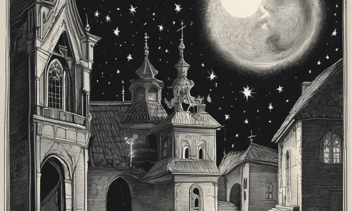 Kostel svatého Václava (Chřenovice) – noc