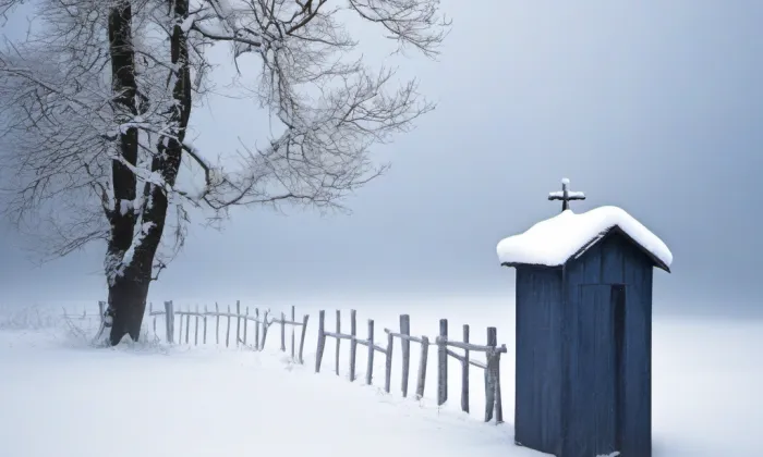 kostel svatého Vavřince (Hodonín) – winter