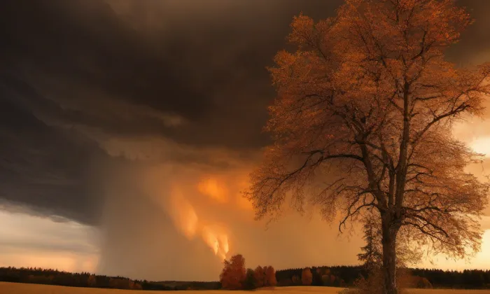 Kostel svatého Vavřince (Království) – autumn