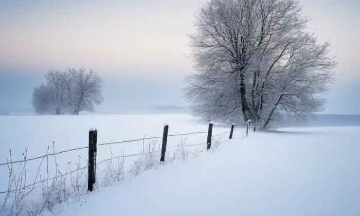 Kostel svatého Vavřince (Království) – winter