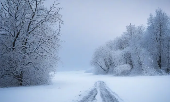 Kostel svatého Vavřince (Opatovice nad Labem) – winter