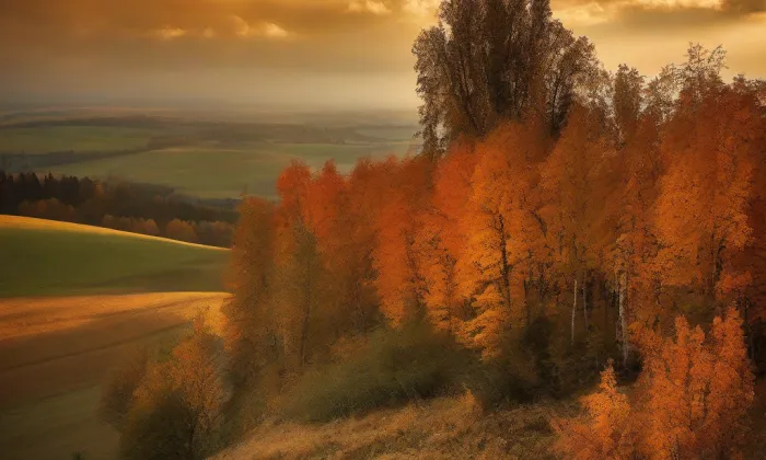 letohrádek Belveder s kaplí svatého Jana Křtitele na Vysoké – autumn