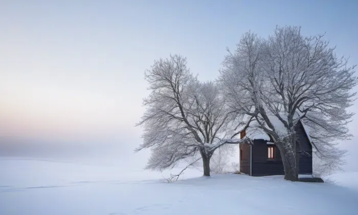 letohrádek Belveder s kaplí svatého Jana Křtitele na Vysoké – winter