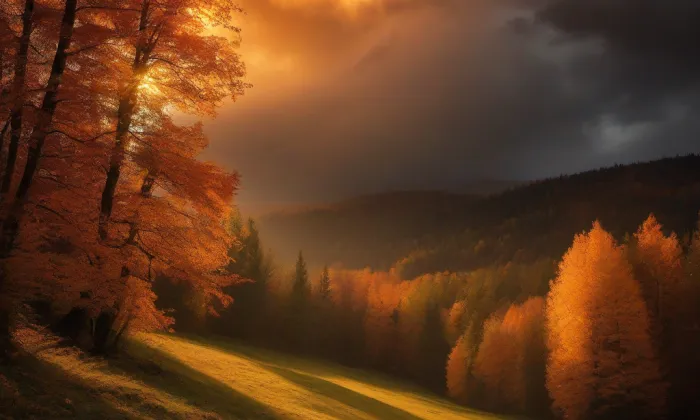 Lobkowiczká hrobka v Hoříně – autumn