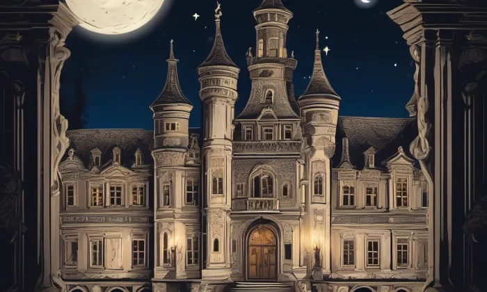 Nový zámek Chocenice – noc