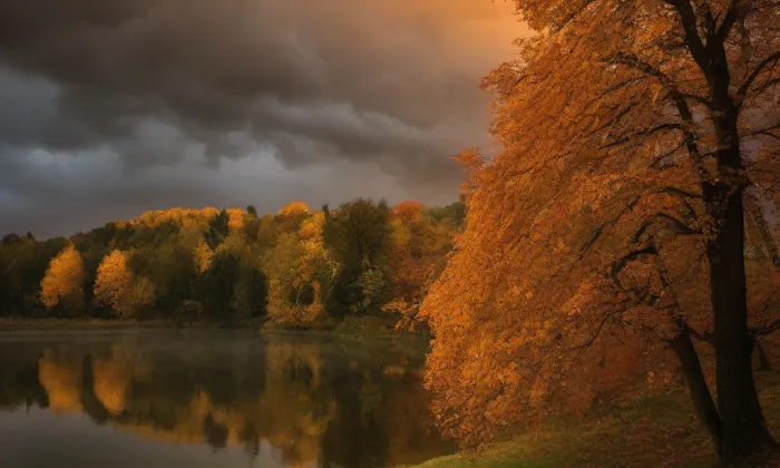 Obecní park Bolelouc – autumn
