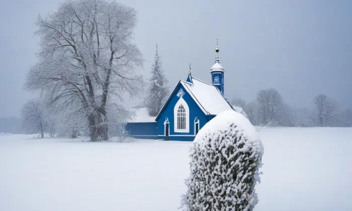 Přední synagoga – winter