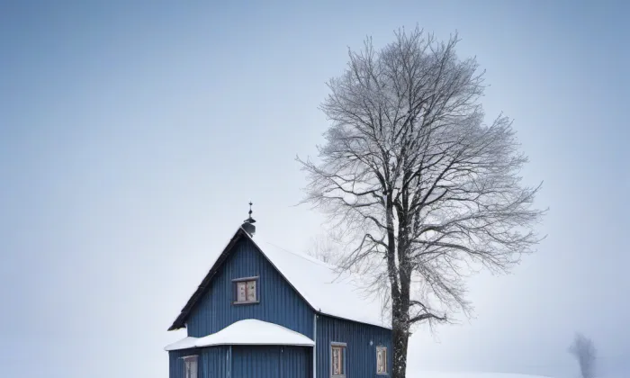 Poutní kaple Panny Marie Pomocné a křížová cesta – winter