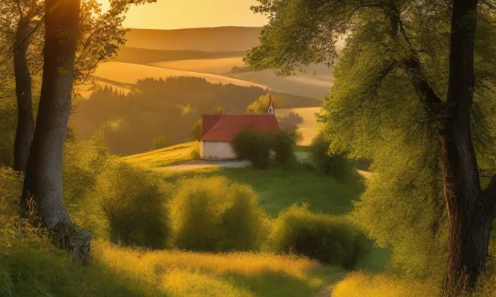 zámecký park ve Vrchotových Janovicích – summer