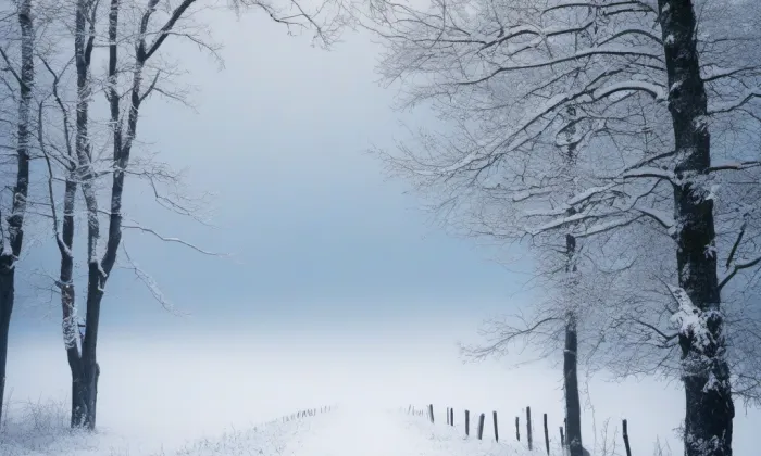 Zámek Melč s parkem – winter