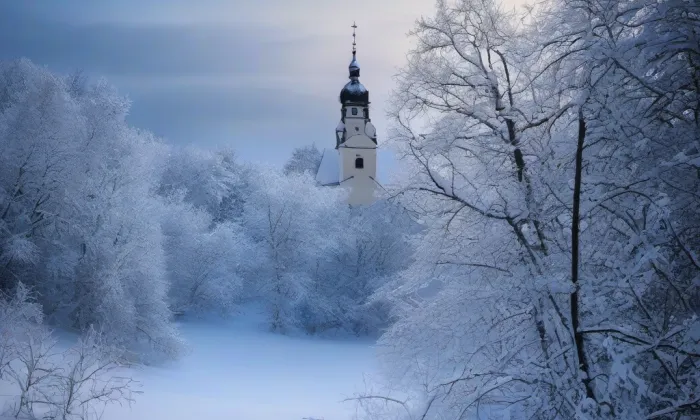 zámek Slatiňany – winter