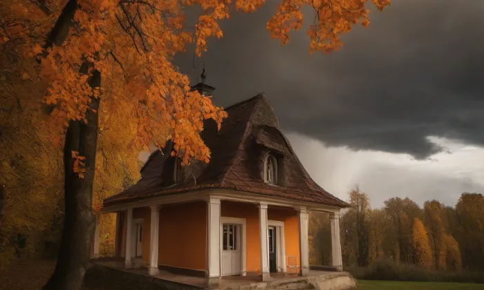 Zámek Tršice – autumn