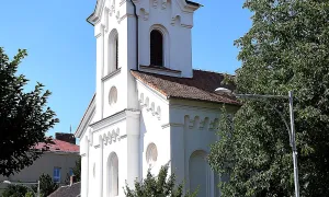 evangelický kostel v Libčicích nad Vltavou