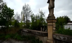 barokní kamenný mostek ve Zlivi